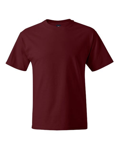 Hanes Unisex Beefy-T® T-Shirt - Maroon Front
