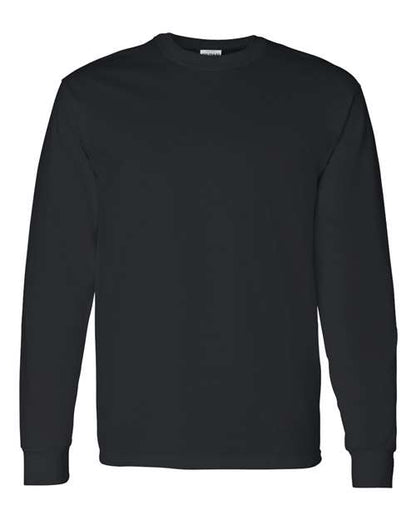 Unisex Heavy Cotton™ Long Sleeve T-Shirt - Black Front