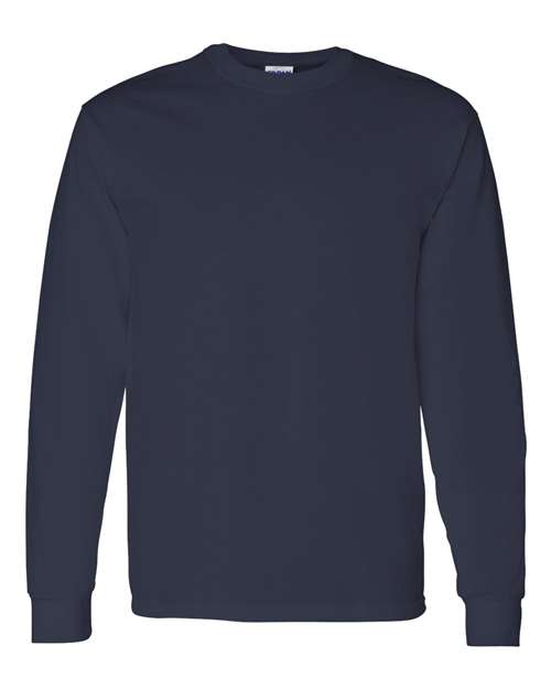 Unisex Heavy Cotton™ Long Sleeve T-Shirt - Navy Front