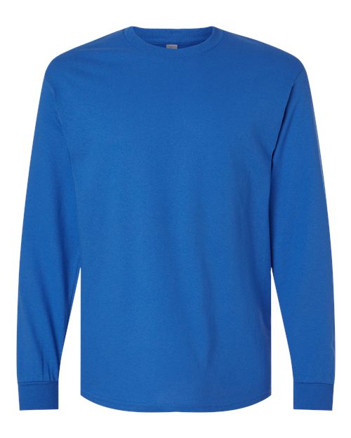 Unisex Heavy Cotton™ Long Sleeve T-Shirt - Royal Front