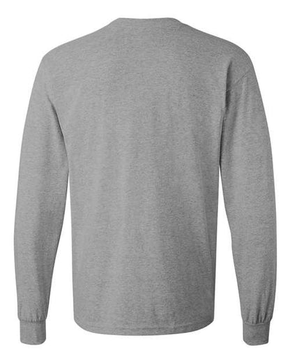 Unisex Heavy Cotton™ Long Sleeve T-Shirt - Sport Grey Back