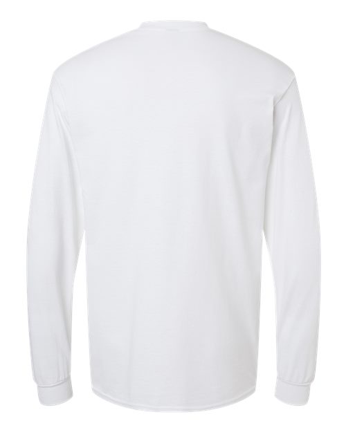 Unisex Heavy Cotton™ Long Sleeve T-Shirt - White Back