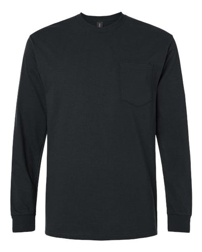 Gildan Unisex Ultra Cotton® Long Sleeve Pocket T-Shirt