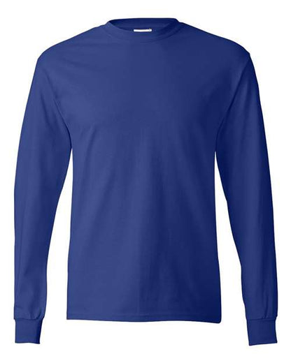 Hanes Unisex Authentic Long Sleeve T-Shirt - Deep Royal Front