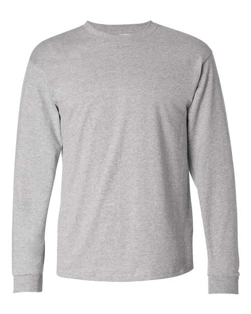 Hanes Unisex Authentic Long Sleeve T-Shirt - Light Steel Front