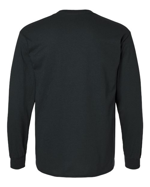 Unisex Ultra Cotton® Long Sleeve T-Shirt - Black Back