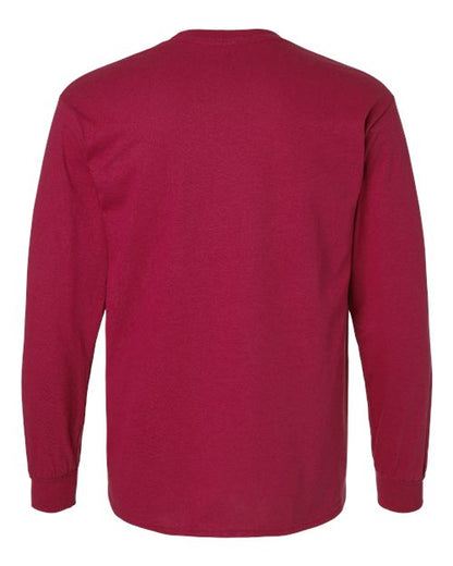 Unisex Ultra Cotton® Long Sleeve T-Shirt - Cardinal Red Back