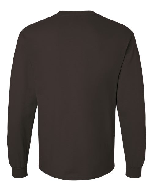 Unisex Ultra Cotton® Long Sleeve T-Shirt - Dark Chocolate Back