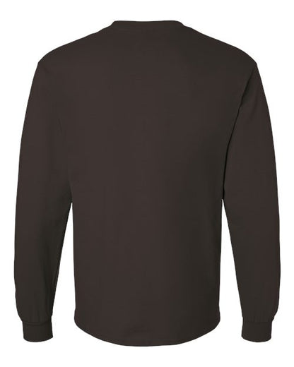 Unisex Ultra Cotton® Long Sleeve T-Shirt - Dark Chocolate Back
