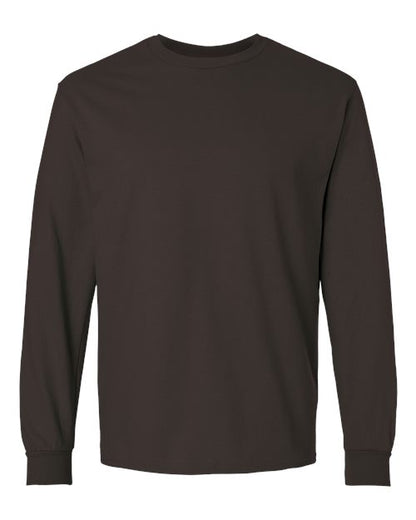 Unisex Ultra Cotton® Long Sleeve T-Shirt - Dark Chocolate Front