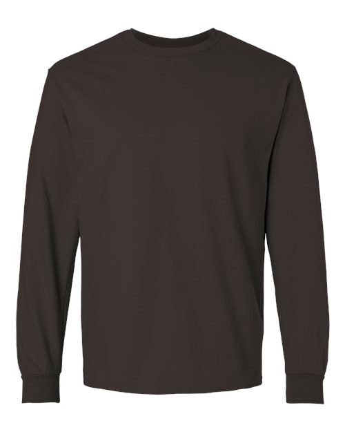 Unisex Ultra Cotton® Long Sleeve T-Shirt - Dark Chocolate Front