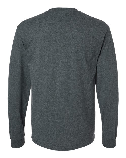 Unisex Ultra Cotton® Long Sleeve T-Shirt - Dark Heather Back