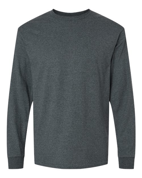 Unisex Ultra Cotton® Long Sleeve T-Shirt - Dark Heather Front