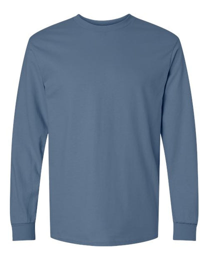 Unisex Ultra Cotton® Long Sleeve T-Shirt - Indigo Blue Front