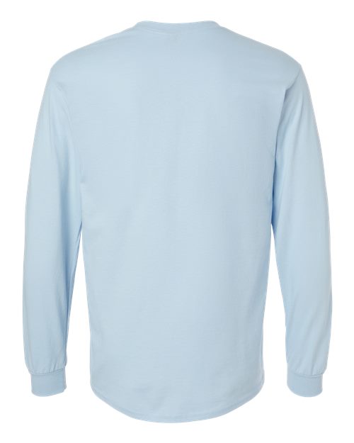 Unisex Ultra Cotton® Long Sleeve T-Shirt - Light Blue Back