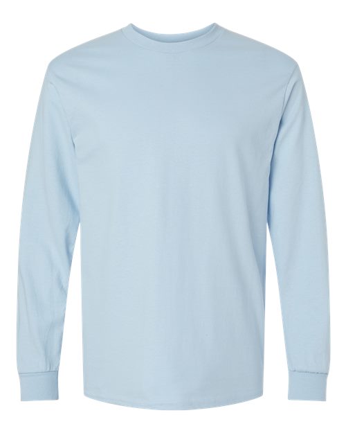 Unisex Ultra Cotton® Long Sleeve T-Shirt - Light Blue Front