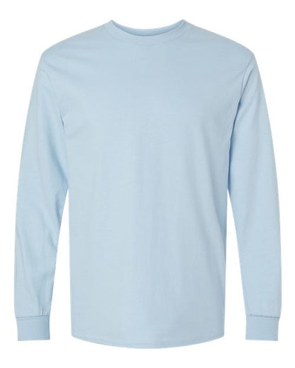 Unisex Ultra Cotton® Long Sleeve T-Shirt - Light Blue Front