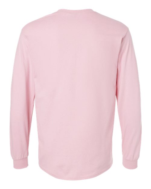 Unisex Ultra Cotton® Long Sleeve T-Shirt - Light Pink Back