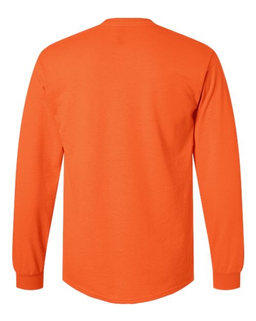 Unisex Ultra Cotton® Long Sleeve T-Shirt - Orange Back