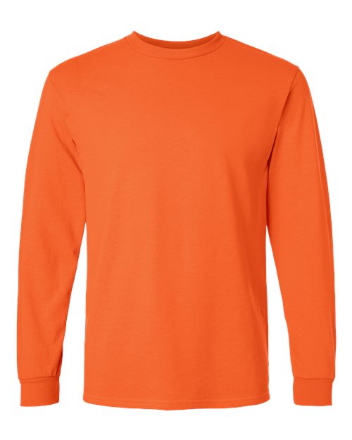 Unisex Ultra Cotton® Long Sleeve T-Shirt - Orange Front