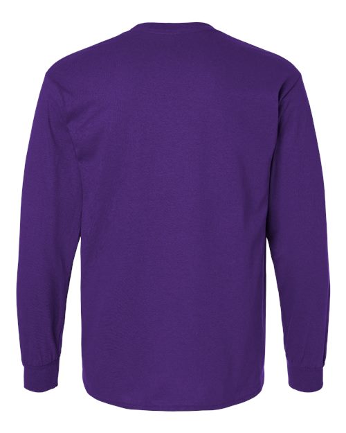 Unisex Ultra Cotton® Long Sleeve T-Shirt - Purple Back