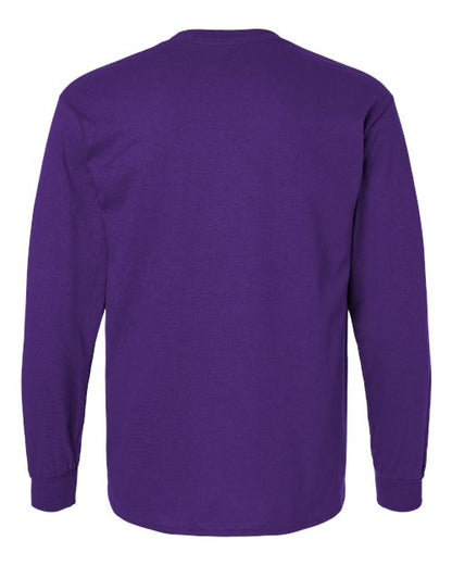 Unisex Ultra Cotton® Long Sleeve T-Shirt - Purple Back