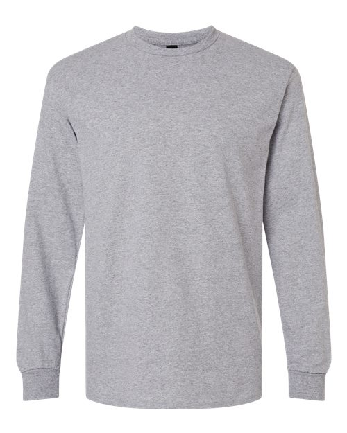 Unisex Ultra Cotton® Long Sleeve T-Shirt - Sport Grey Front