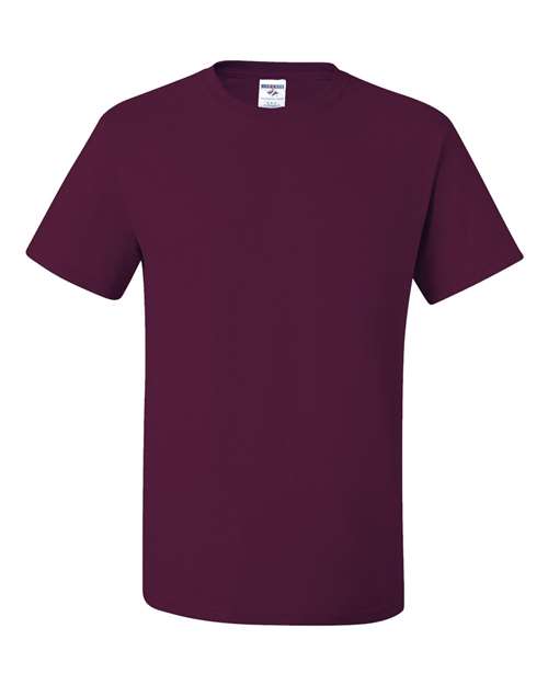 JERZEES Unisex Dri-Power® 50/50 T-Shirt - Maroon Front