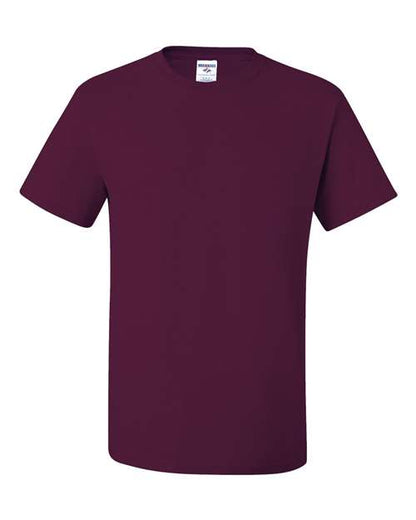 JERZEES Unisex Dri-Power® 50/50 T-Shirt - Maroon Front