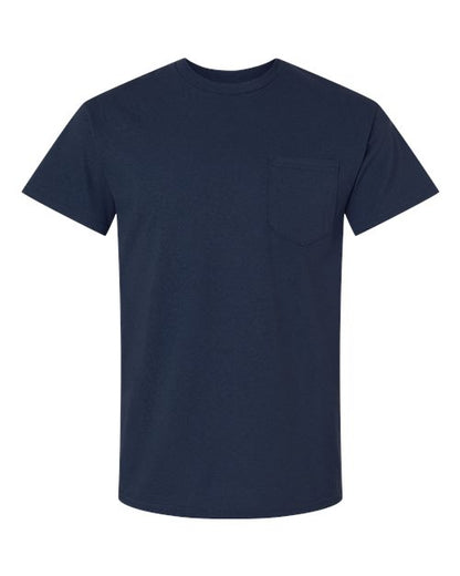 Unisex Ultra Cotton® Pocket T-Shirt - Navy Front