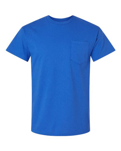 Unisex Ultra Cotton® Pocket T-Shirt - Royal Front