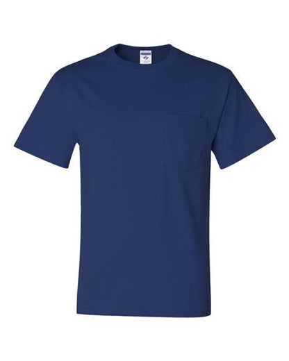 JERZEES Unisex Dri-Power® 50/50 Pocket T-Shirt - Royal Front