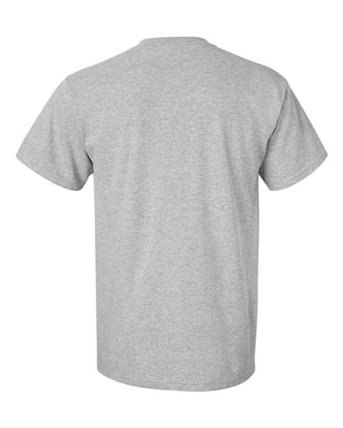 Unisex DryBlend® Pocket T-Shirt - Sport Grey Back