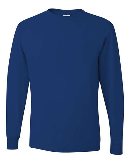 JERZEES Unisex Dri-Power® Long Sleeve 50/50 T-Shirt - Royal Front