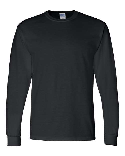Gildan Unisex DryBlend® 50/50 Long Sleeve T-Shirt - Black Front