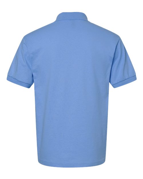 Unisex DryBlend® Polo - Carolina Blue Back