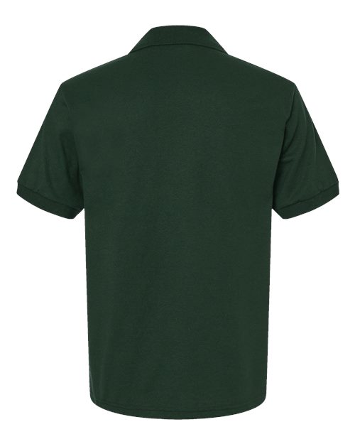 Unisex DryBlend® Polo - Forest Green Back