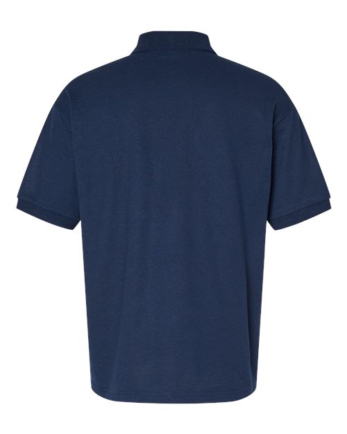 Unisex DryBlend® Polo - Navy Back