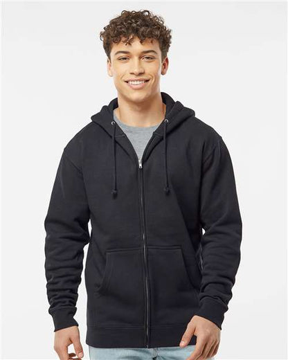 Independent Trading Co. Unisex Heavyweight Full-Zip Hooded Sweatshirt - Model Front