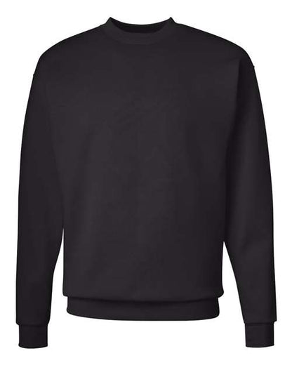 Hanes Unisex EcoSmart® Crewneck Sweatshirt - Black Front