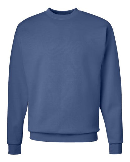 Hanes Unisex EcoSmart® Crewneck Sweatshirt - Denim Blue Front