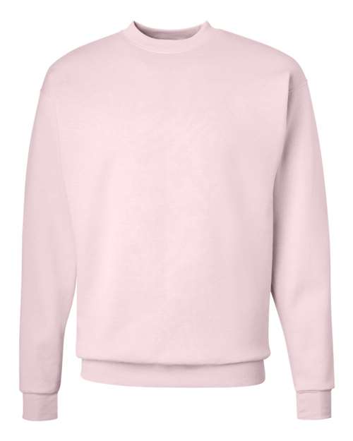 Hanes Unisex EcoSmart® Crewneck Sweatshirt - Pale Pink Front