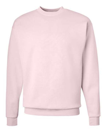 Hanes Unisex EcoSmart® Crewneck Sweatshirt - Pale Pink Front