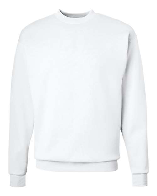 Hanes Unisex EcoSmart® Crewneck Sweatshirt - White Front