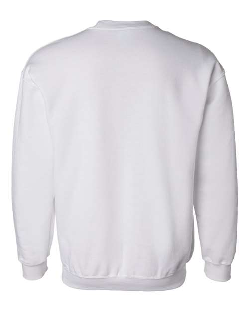 Unisex DryBlend® Crewneck Sweatshirt - White Back