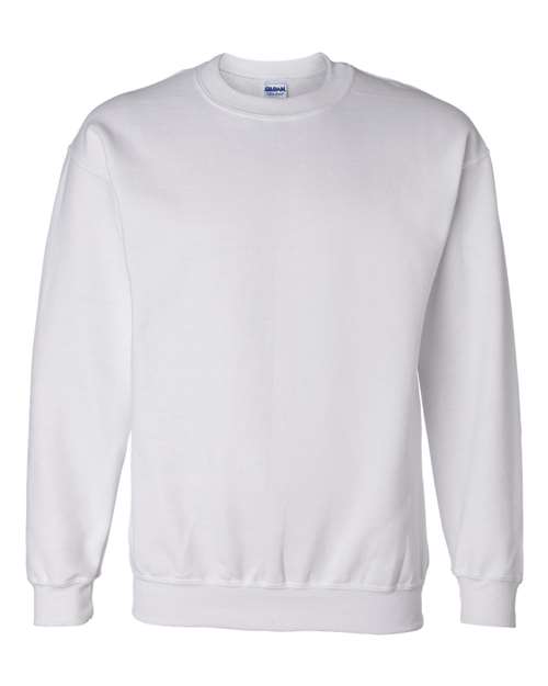 Unisex DryBlend® Crewneck Sweatshirt - White Front
