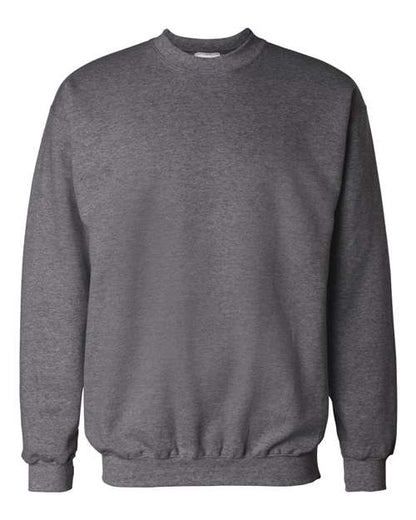 Unisex Ultimate Cotton® Crewneck Sweatshirt - Charcoal Heather Front
