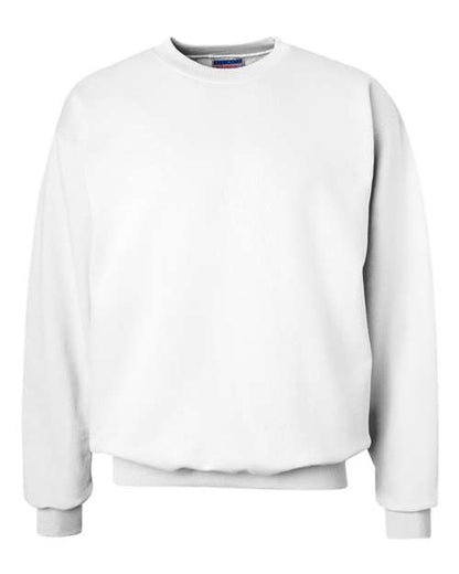 Hanes Unisex Ultimate Cotton® Crewneck Sweatshirt - White Front