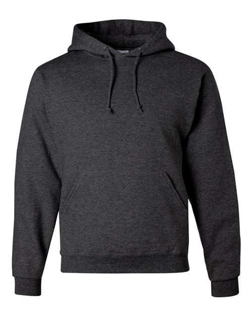JERZEES Unisex NuBlend® Hooded Sweatshirt - Black Heather Front