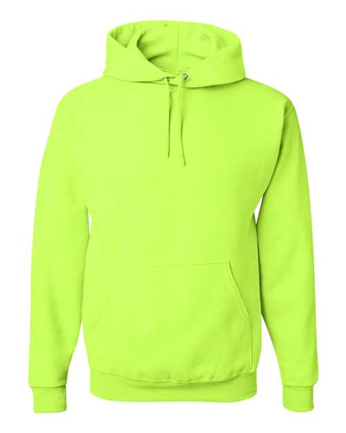 JERZEES Unisex NuBlend® Hooded Sweatshirt - Safety Green Front